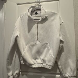 SHEIN white cropped sweater